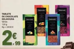 E.Leclerc tablete de chocolate delaviuda promoção