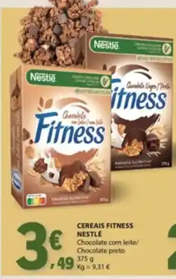 E.Leclerc Cereais fitness nestlé chocolate com leite/ chocolate preto promoção