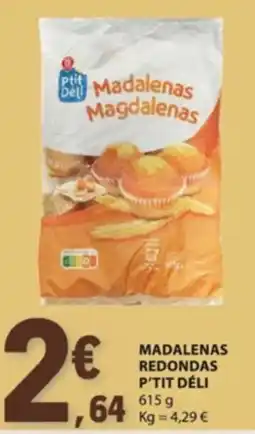 E.Leclerc Madalenas redondas p'tit déli promoção