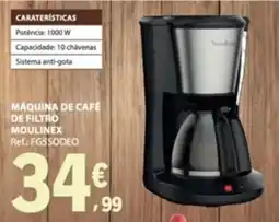 E.Leclerc Máquina de café de filtro moulinex promoção