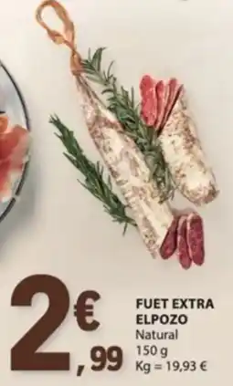 E.Leclerc Fuet extra elpozo natural promoção