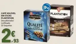 E.Leclerc Café solúvel em sticks plantation descafeinado/liofilizado promoção
