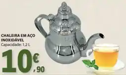 E.Leclerc Chaleira em aço inoxidável promoção