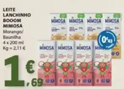 E.Leclerc Leite lanchinho boom mimosa promoção