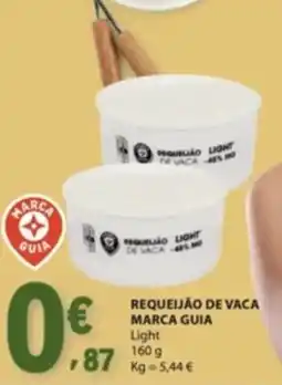 E.Leclerc Requeijão de vaca marca guia light promoção