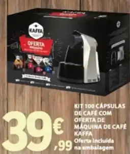 E.Leclerc Kit 100 cápsulas de café com oferta de máquina de café kaffa promoção