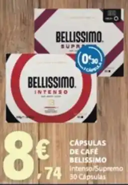 E.Leclerc Cápsulas de café bellissimo promoção