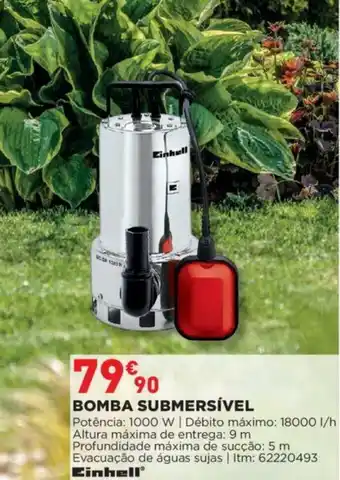 Bricomarché Einhell Bomba Submersível 1000W promoção