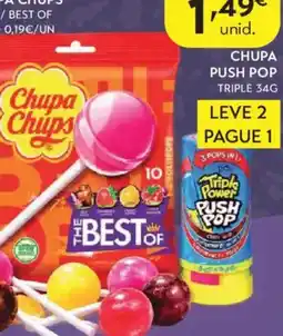 Spar Chupa Chups Push Pop Triple promoção