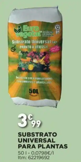 Bricomarché Substrato Universal para Plantas 50L promoção
