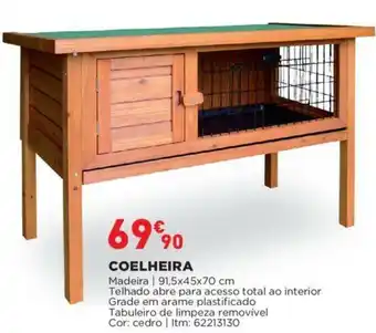 Bricomarché Coelheira 91,5x45x70cm promoção