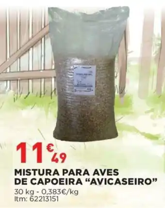 Bricomarché Mistura para Aves de Capoeira Avicaseiro 30kg promoção
