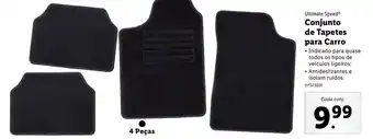 Lidl Ultimate Speed Conjunto de Tapetes para Carro 4 peças promoção