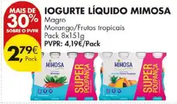 Pingo Doce Iogurte líquido mimosa promoção