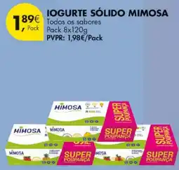 Pingo Doce Iogurte sólido mimosa promoção