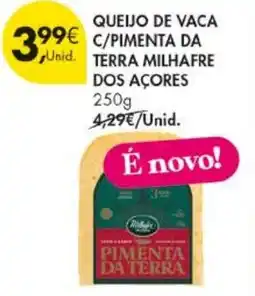 Pingo Doce Queijo de vaca c/pimenta da terra milhafre dos açores promoção