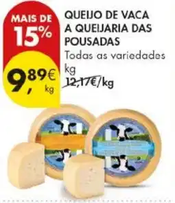 Pingo Doce Queijo de vaca a queijaria das pousadas promoção