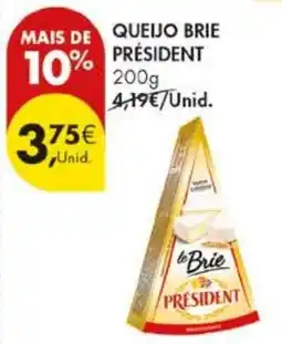 Pingo Doce queijo brie président promoção