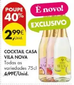 Pingo Doce Cocktail casa vila nova promoção