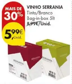 Pingo Doce Vinho serrania promoção