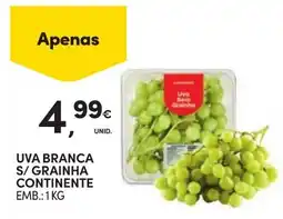 Continente Uva branca s/ graina continente promoção