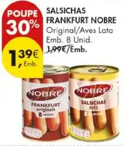 Pingo Doce salsichas frankfurt nobre promoção