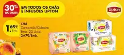 Pingo Doce Chá camomila/cidreira lipton promoção
