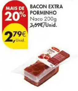 Pingo Doce Bacon extra porminho naco promoção