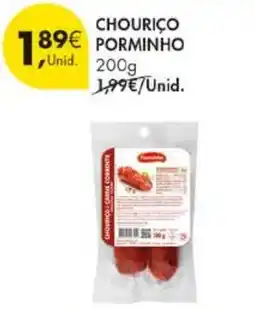 Pingo Doce Chouriço porminho promoção