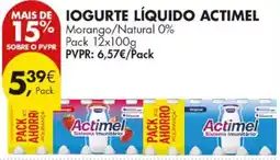 Pingo Doce Iogurte líquido actimel promoção