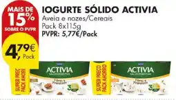 Pingo Doce Iogurte sólido activia promoção
