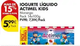 Pingo Doce Iogurte líquido actimel kids promoção