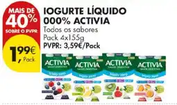 Pingo Doce Iogurte líquido activia promoção