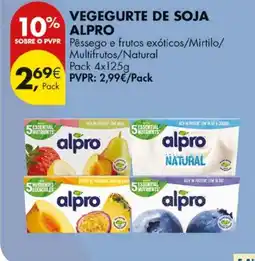Pingo Doce vegegurte de soja alpro promoção