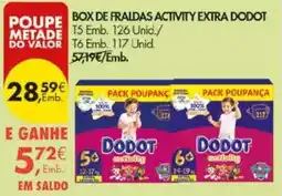 Pingo Doce Box de fraldas activity extra dodot promoção