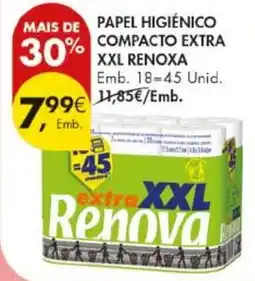 Pingo Doce Papel higiênico compacto extra xxl renova promoção