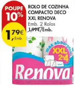 Pingo Doce Rolo de cozinha compacto deco renova promoção