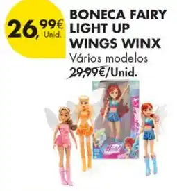 Pingo Doce boneca fairy light up wings winx promoção