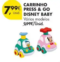 Pingo Doce Carrinho press & go disney baby promoção