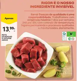 Continente Peito de novilho p/ estufar angus promoção