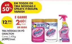 Pingo Doce Vanish Oxi Action promoção
