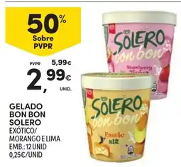 Continente gelado bon bon solero exotico/ morango e lima promoção