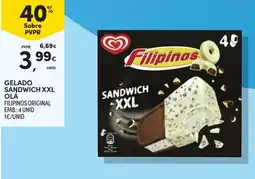 Continente gelado sandwich xxl ola filipinos original promoção