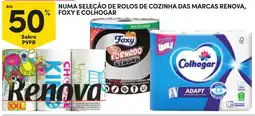 Continente rolos de cozinha das marcas renova, foxy e colhogar promoção