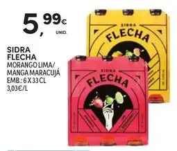 Continente Sidra Flecha Morango Lima/Manga Maracujá promoção