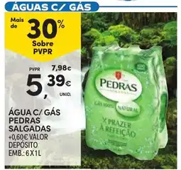 Continente Água c/ gás pedras salgadas promoção