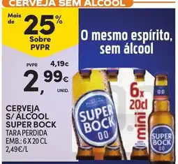 Continente Cerveja s/ alcool super bock promoção