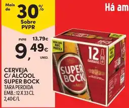 Continente Cerveja c/ alcohol super bock promoção