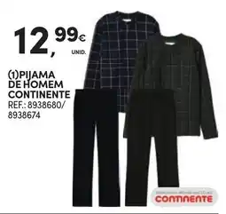 Continente Pijama de homem continente promoção
