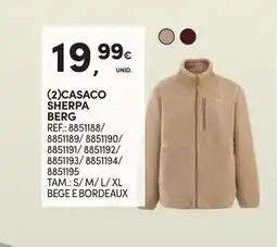 Continente Casaco sherpa berg promoção